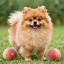 peaches the pomeranian