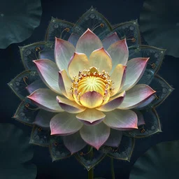 Fractal lotus, trending on Unreal 5
