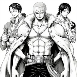 highly detailed ink illustration of one piece akainu, b & w clean shaped illustration by kim jung gi, ric estrada, ron english and eiichiro oda