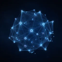 1 0 0 points connecting in space, like neural connections