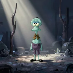 squidward in a liminal space