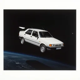 fiat uno voando no espaco, by greg rutkowski, canon eos c 3 0 0, ƒ 1. 8, 3 5 mm, 8 k, medium - format print