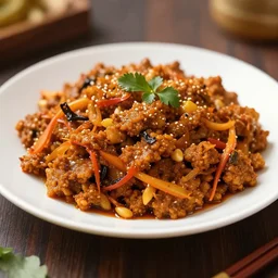 a portrait of a plate containing gobi manchurian, highly detailed, trending on artstation, bokeh, 9 0 mm, f / 1. 4