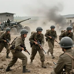 korean war in 2 0 3 0 realistic photograph