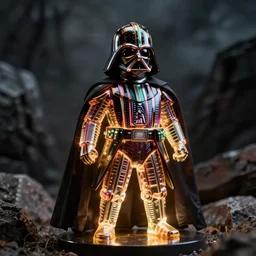 a luminous as toy jedi dark vador