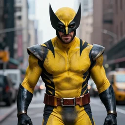 Wolverine in Gotham city photorealistic 4k detail