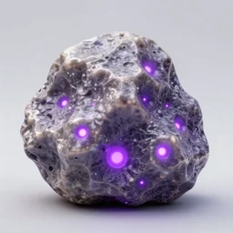 piece of ore with purple glowing spots, d&d, fantasy, highly detailed, intricate, smooth, artstation, by artem chebokha