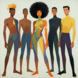 character design, colorful, afrofuturism, painting by gaston bussiere, craig mullins, j. c. leyendecker, tom of finland