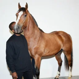 kanye with horsebody