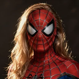 portrait of jerma985 as spider-man without his mask