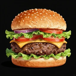 hamburger, drawn by Joe Fenton