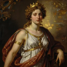 majestic gracious regal seductive persephone portrait, ancient greece, atmospheric lighting, painted, menacing, intricate, volumetric lighting, beautiful, rich deep colours masterpiece, golden hour, sharp focus, ultra detailed, by leesha hannigan, ross tran, thierry doizon, kai carpenter, ignacio fernandez rios