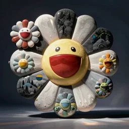 fantastical sculptures by Takashi Murakami