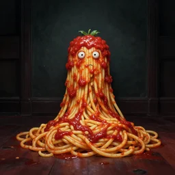 You are alone in a dark room. You are unloved. You are a spaghetti monster with marinara sauce all over you. You are God.