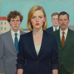 a beautiful painting of imogen poots representative of the art style of artgerm and wlop and wes anderson and spike jonze
