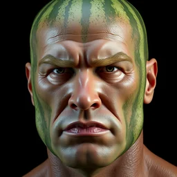 a square watermelon arnold schwarzenegger face, hyper detailed, digital art, artstation, cinematic lighting, studio quality, smooth render, by peter mohrbacher, hajime sorayama, wayne barlowe, boris vallejo, aaron horkey, gaston bussiere, craig mullins