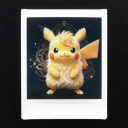 polaroid photo:: a fluffy pokemon, studio lighting:: by beeple and James Gilleard and Justin Gerard :: ornate, dynamic, particulate, intricate, elegant, highly detailed, centered, smooth, sharp focus