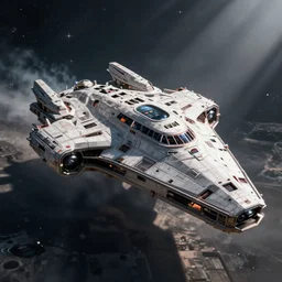 concept art, a huge starship, star wars,