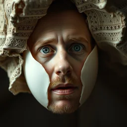 edward norton's face as an egg with beautiful eggshell texture, smooth, sharp focus, comical, highly detailed, dramatic lighting, concept art by caravaggio and greg rutkowski and artgerm