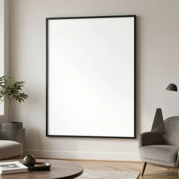 mockup photo of contemporary interior with large framed art, trending on pinterest
