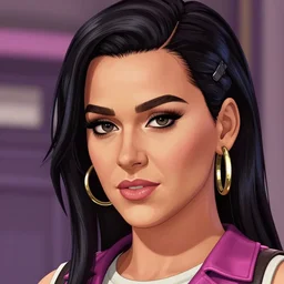 a beautiful portrait of katy perry as a gta 4 character, closeup, digital illustration by stephen bliss, highly detailed, cgsociety, deviantart, artstationhq
