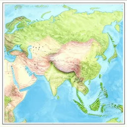 map of asia