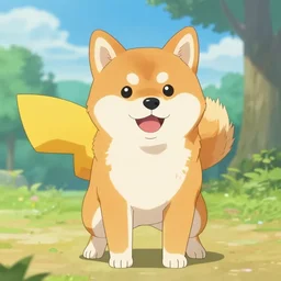 a Shiba Inu as a pokemon
