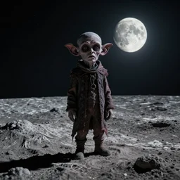 ( cthulhu with face of 🤡 the lunar surface ), moon, highdetail, artstation, horizon, photorealistic, moviestill