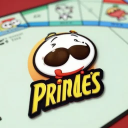 the pringle's logo as the monopoly man, caricature, highly detailed, high - res