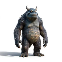 lagoon monster, studio photography, full body, standing, isolated on a pure white background, centered, whole figure in frame, sharp focus, studio lighting