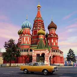 red square in moscow in gta v game