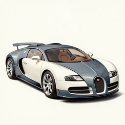 a sketch of a Bugatti Veyron by Leonardo da vinci
