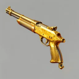 artstation concept of Golden Gattling Gun, bright colorful, gold, hyperdetailed, artstation trending, world renowned artists, worth1000.com, historic artworks society, antique renewel, cgsociety, by greg rutkowski, by Gustave Dore, Deviantart