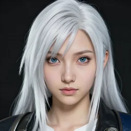 portrait anime tifa lockhart, final fantasy, cute - fine - face, white - hair pretty face, realistic shaded perfect face, fine details. anime, cyberpunk. realistic shaded lighting by ilya kuvshinov and gustav klimt