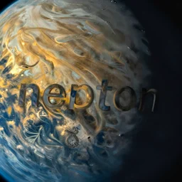 photo of the surface of neptun,