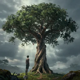 the tree of life, art by James Jean and Wayne Barlowe, high detail, cinematic, cgsociety 8k