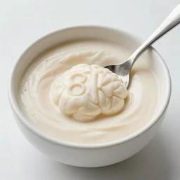 brain food with spoon, 8 k,