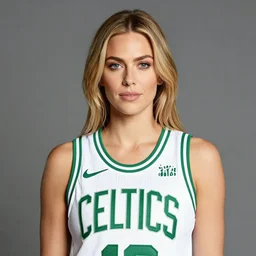 mid - range portrait of mila kunis wearing boston celtics uniform, stephen bliss, unreal engine, fantasy art by greg rutkowski, loish, rhads, ferdinand knab, makoto shinkai and lois van baarle, ilya kuvshinov, rossdraws, tom bagshaw, global illumination, fan art, radiant light, detailed and intricate environment