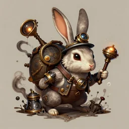 Steampunk Rabbit league of legends splash art, Art Station