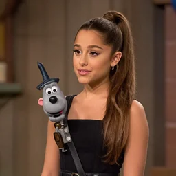 Ariana Grande in wallace and gromit