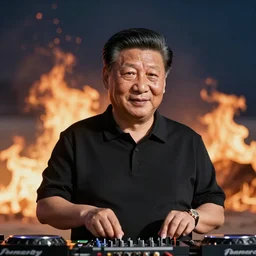 xi jinping dj at burning man