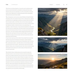 a generic webpage design, text paragraphs in left, illustration images on the right column