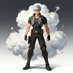 cloud strife, full body, digital art, detailed illustration, by ross tran, sam, by loish
