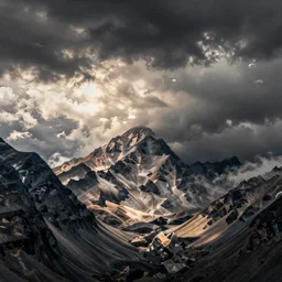 A photograph of reality collapsing, mind blowing
