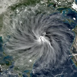 satellite image of intense draught