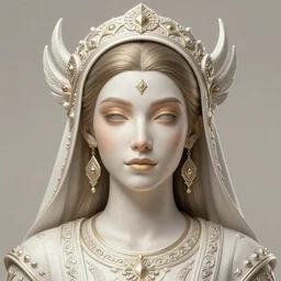 arabian annasophia robb, symmetrical portrait, d & d, fantasy, intricate, elegant, highly detailed, digital painting, artstation, concept art, smooth, sharp focus, illustration, art by artgerm and greg rutkowski and alphonse mucha
