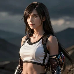 tifa as a goddness,artstation