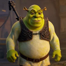 still of shrek in the titanic movie