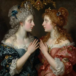 regeneration can only be attained by two souls working in unison and harmony, baroque, rococo, dramatic, elaborate, emotive, and transcendental , painted by Ayami Kojima, WLOP, rembrandt, amano and bosch