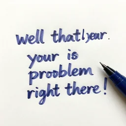 well that's your problem right there!, detailed ballpoint art